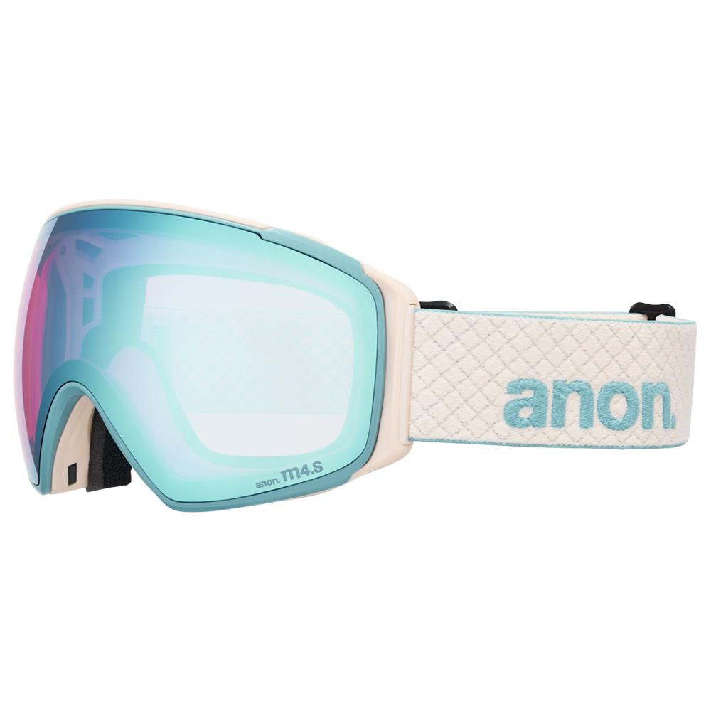 Anon M4S MFI Toric Goggles Oat - Perceive Variable Blue + Cloudy Pink Lens + Face Mask