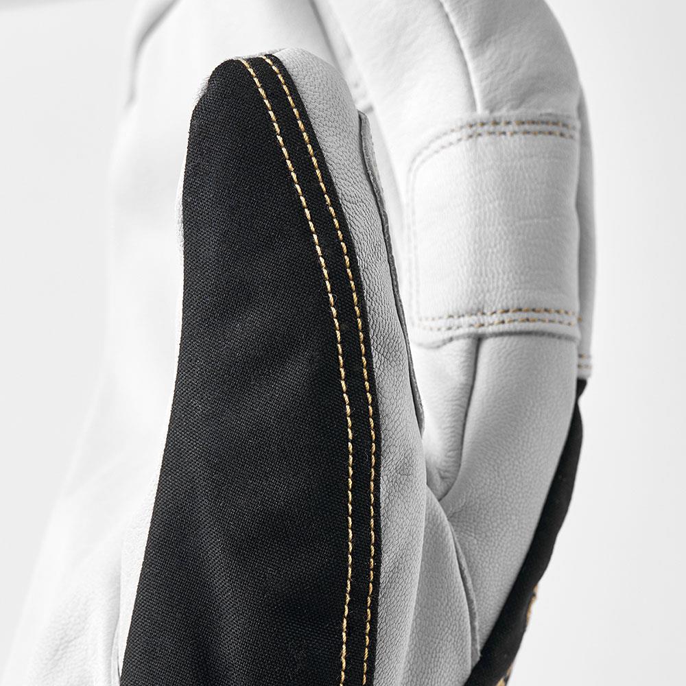 Hestra Army Leather Gore-Tex 3-Finger Mitts Black/Natural Grey