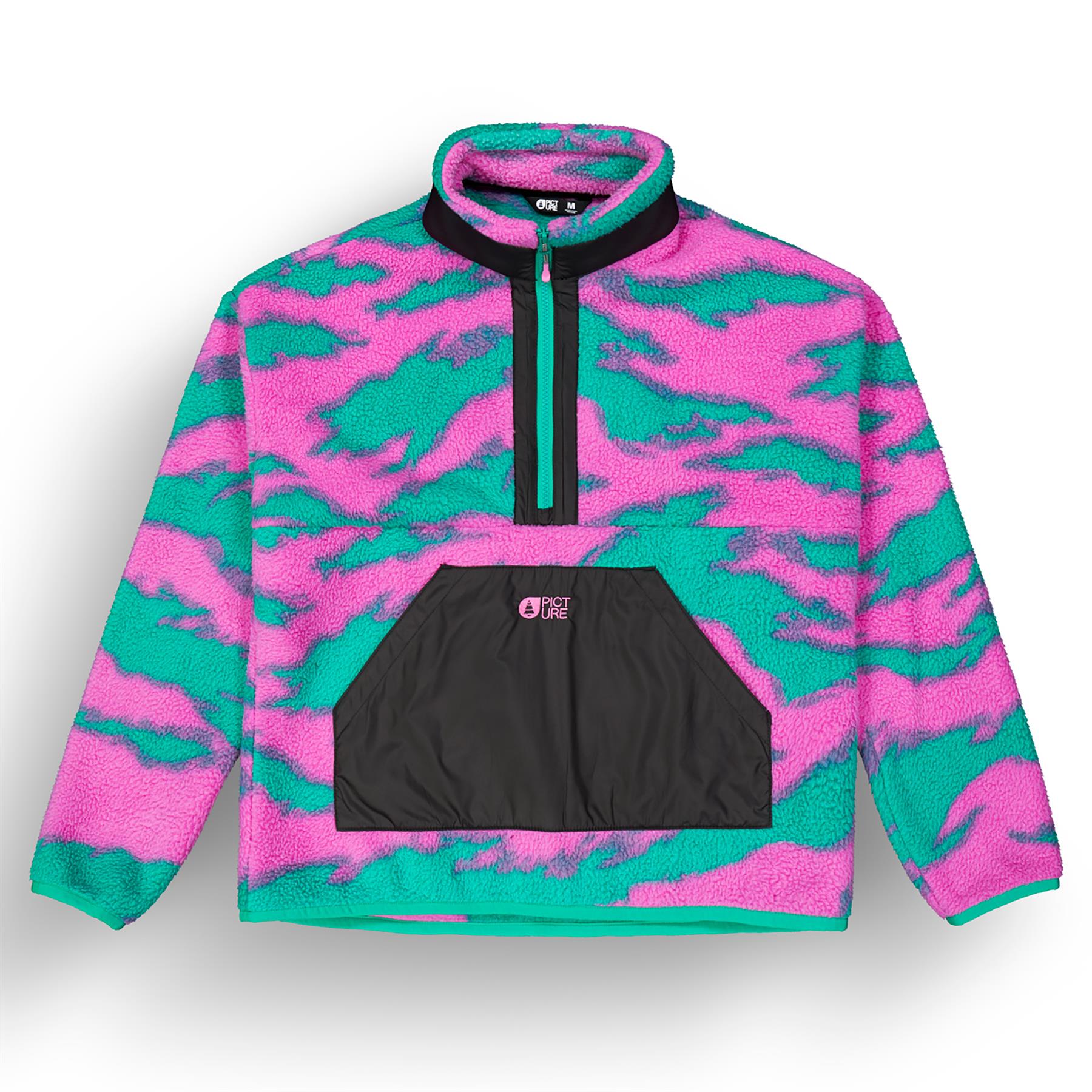 Picture Zelkova 1/4 Zip Womens Print Fleece Retro Bliss Print