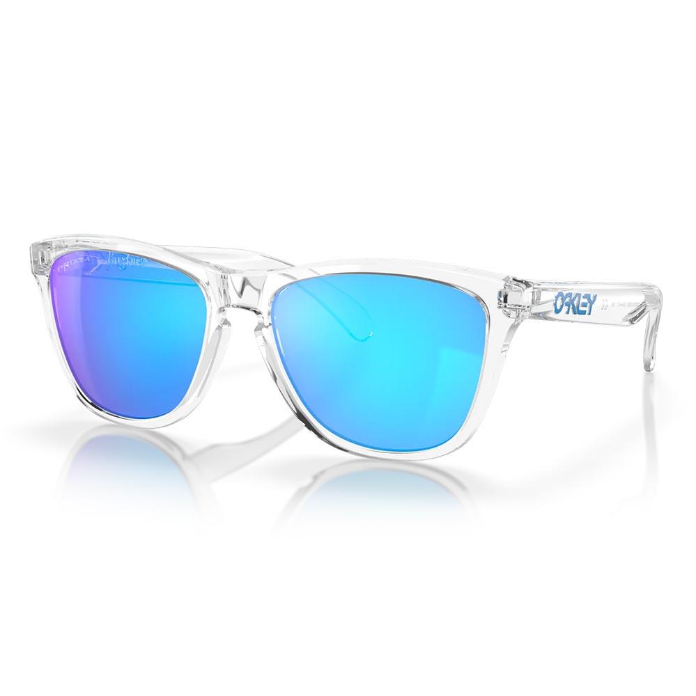 Oakley Frogskins Sunglasses Crystal Clear - Prizm Sapphire Iridium Lens
