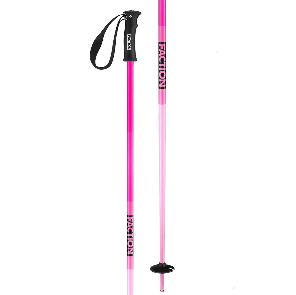 Faction Dancer Skis Poles Pink