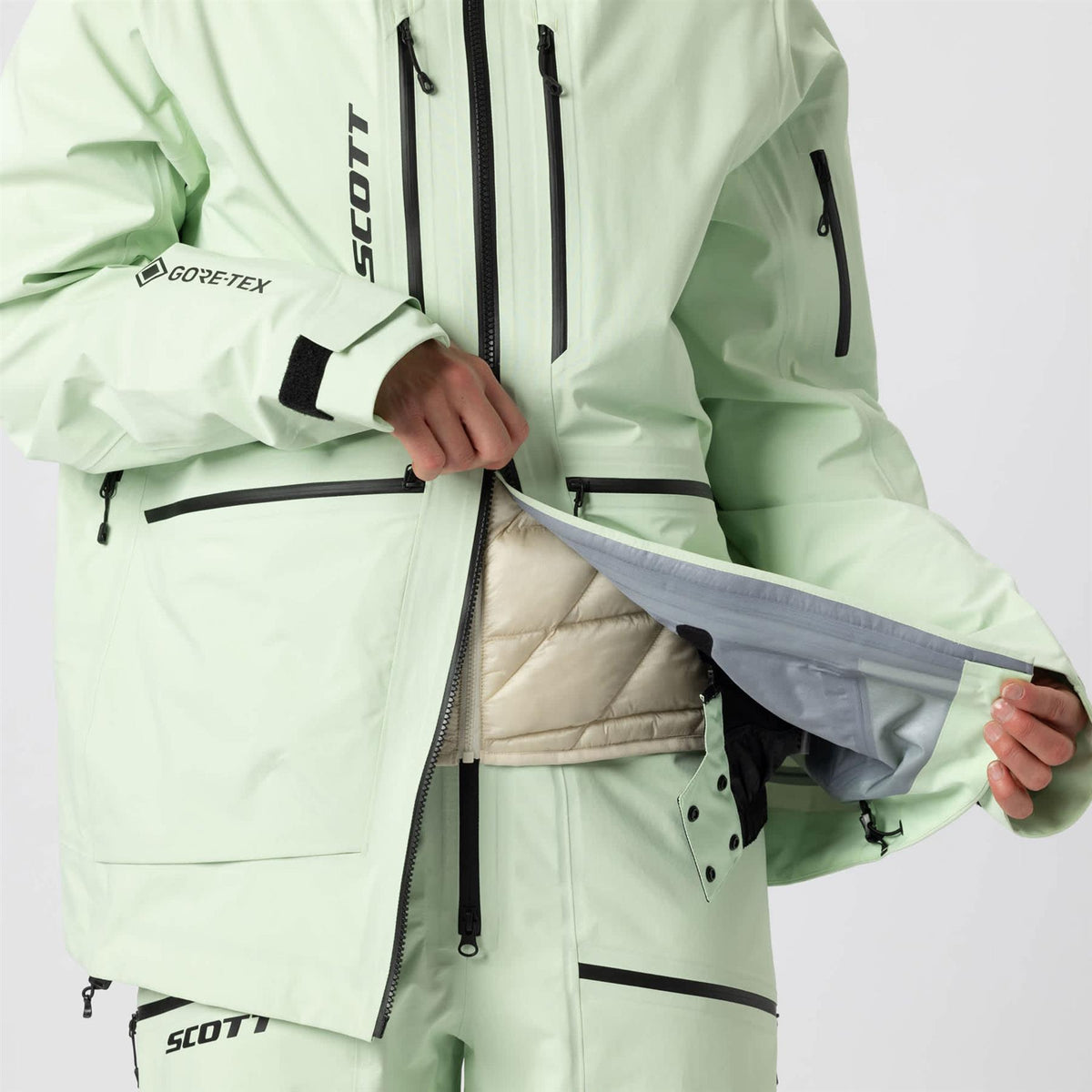 Scott Vertic GTX 3L Mens Jacket Vapour Green
