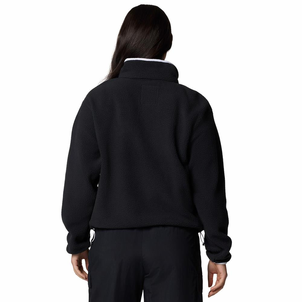 Columbia Helvetia II Cropped Half Snap PO Womens Fleece Black