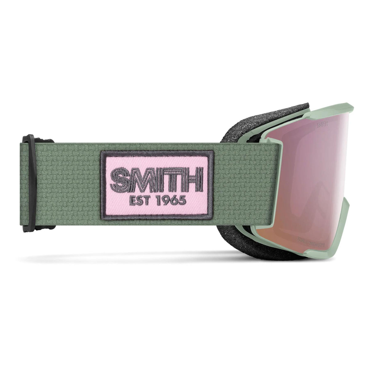Smith Squad S Goggles Olive Warm Steel - Chromapop Everyday Rose Gold Mirror + Spare Lens