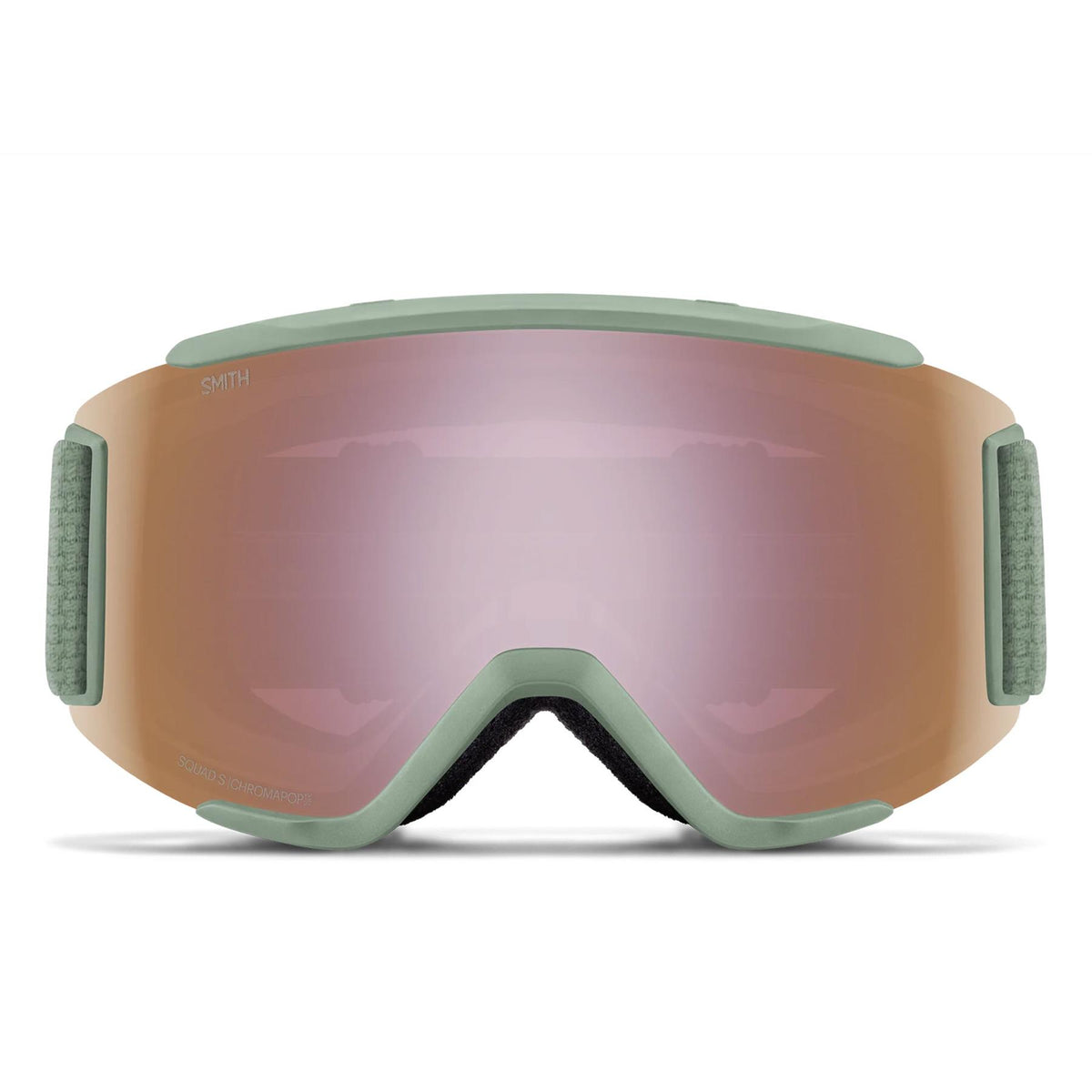 Smith Squad S Goggles Olive Warm Steel - Chromapop Everyday Rose Gold Mirror + Spare Lens