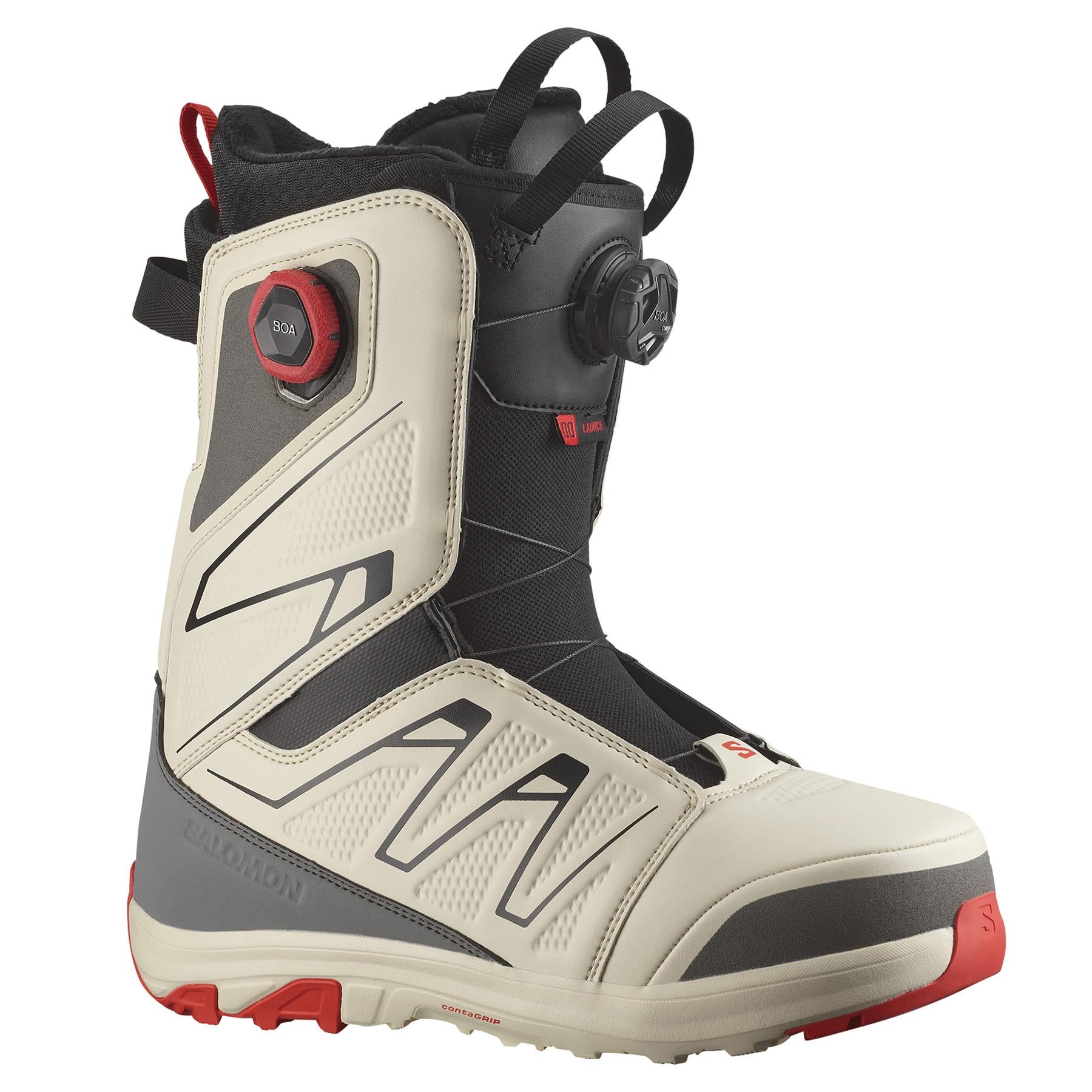 Salomon Launch BOA SJ Mens Snowboard Boots Almond Milk/Castlerock 2026