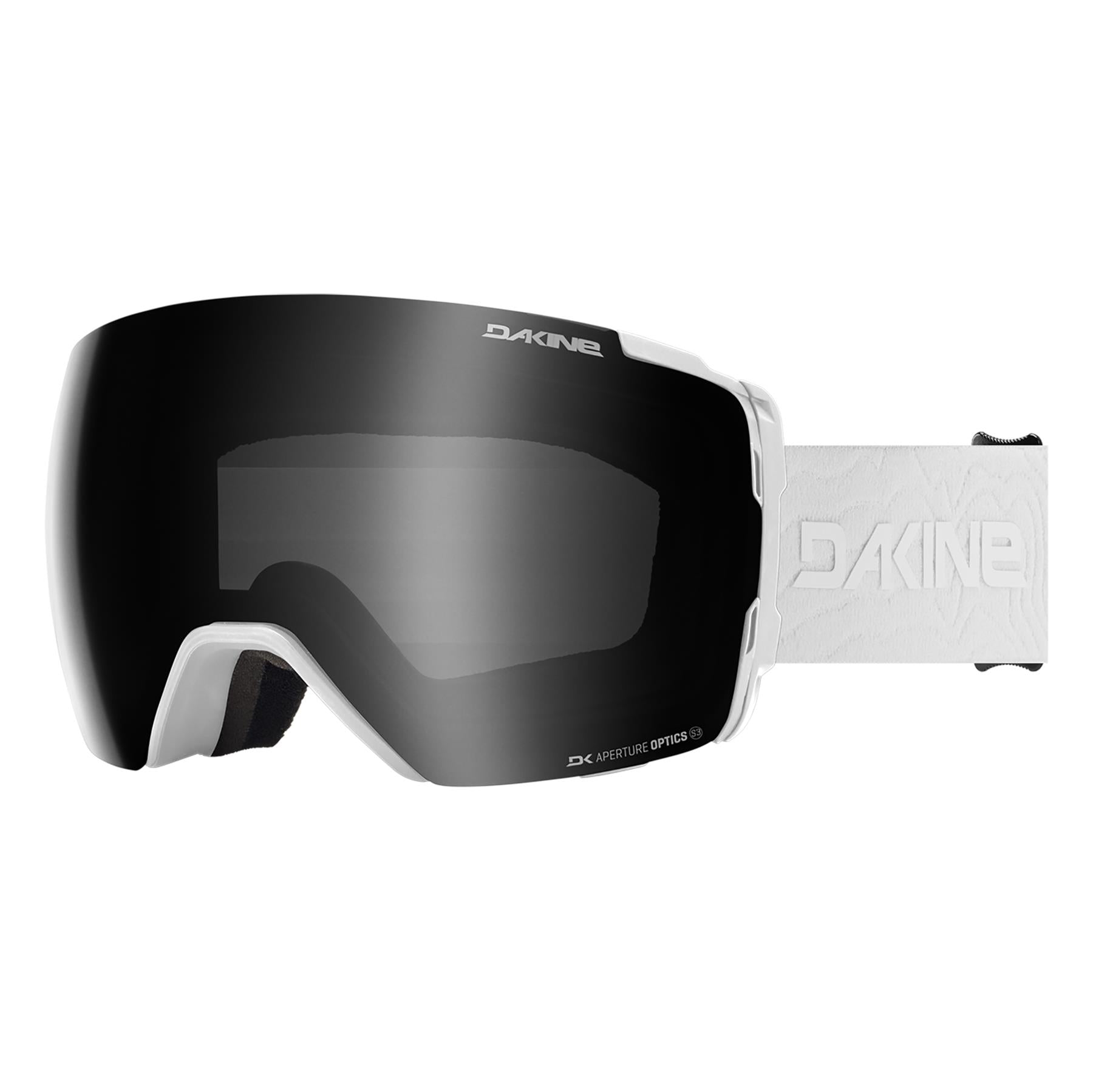 Dakine Domain Snow Goggles Plus White - Dark Black + Storm Rose Lens