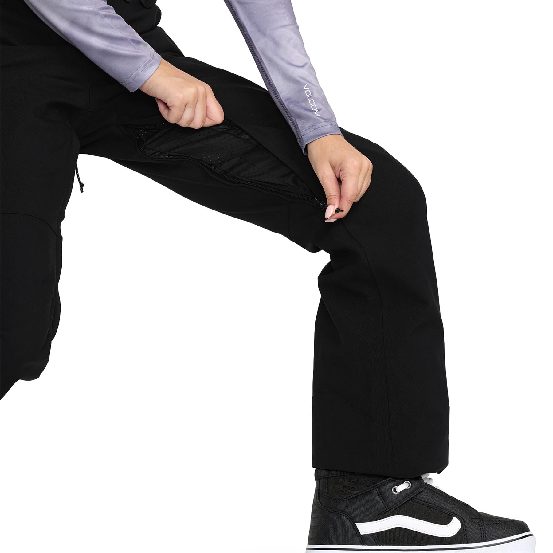 Volcom Swift Womens Bib Overall Pants Black