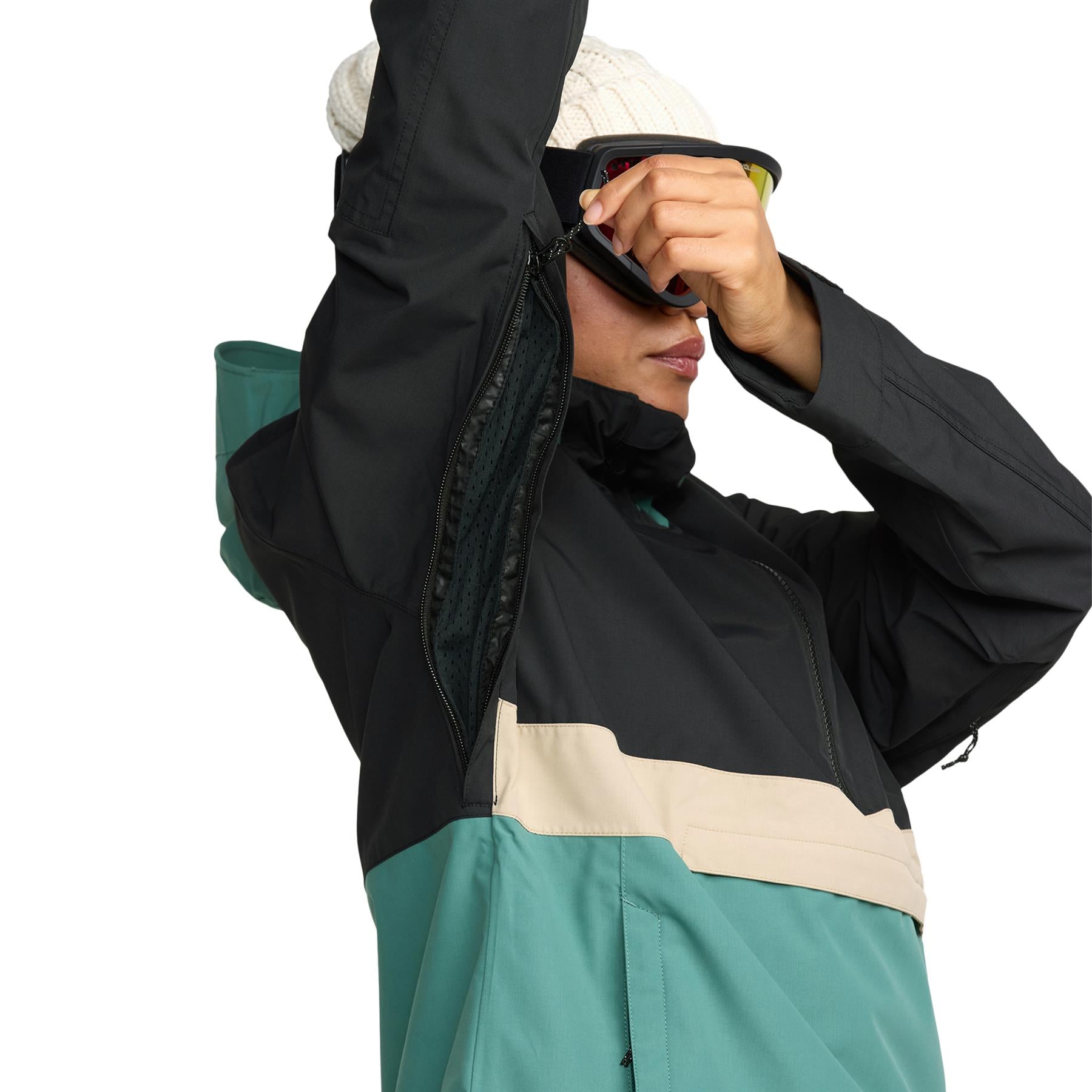 Volcom Harlan Pullover Womens Jacket Spruce Green