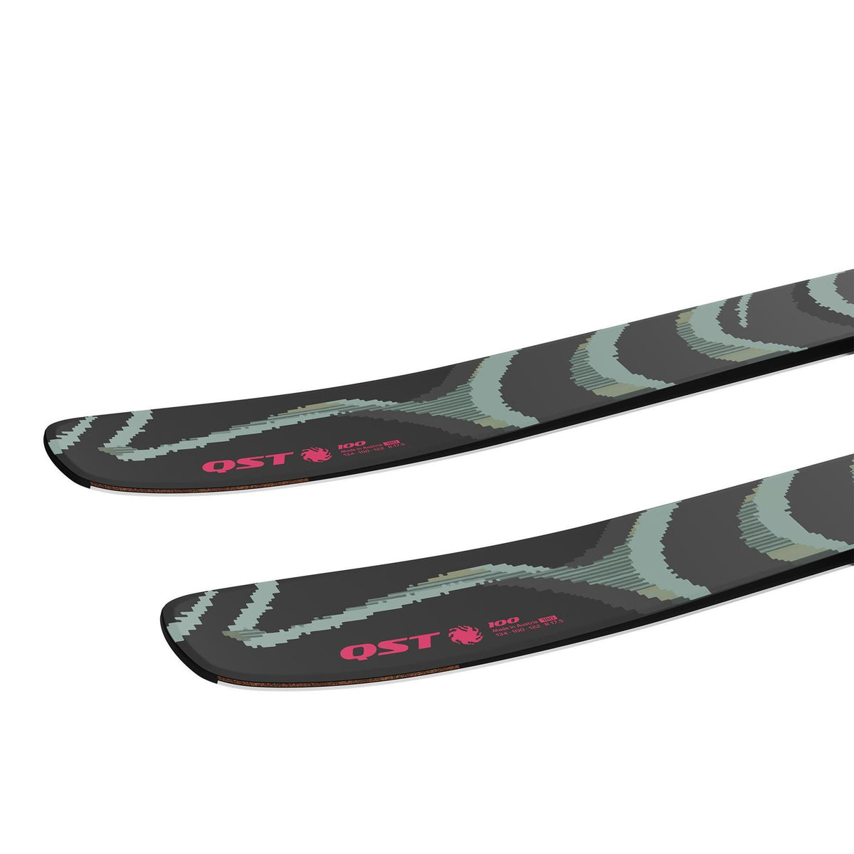 Salomon QST 100 Skis Black/Iceberg Green 2027