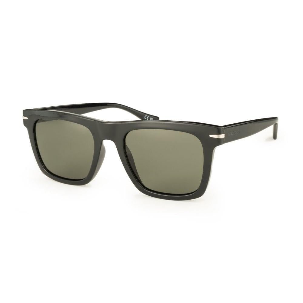 Bloc Cayman Sunglasses Shiny Black - Grey Lens
