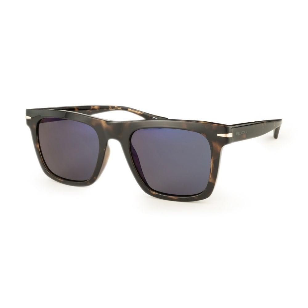 Bloc Cayman Sunglasses Shiny Tort - Blue Mirror Lens
