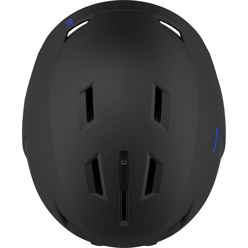 Salomon Pioneer LT Pro Ski + Snowboard Helmet Black Pop/Race Blue