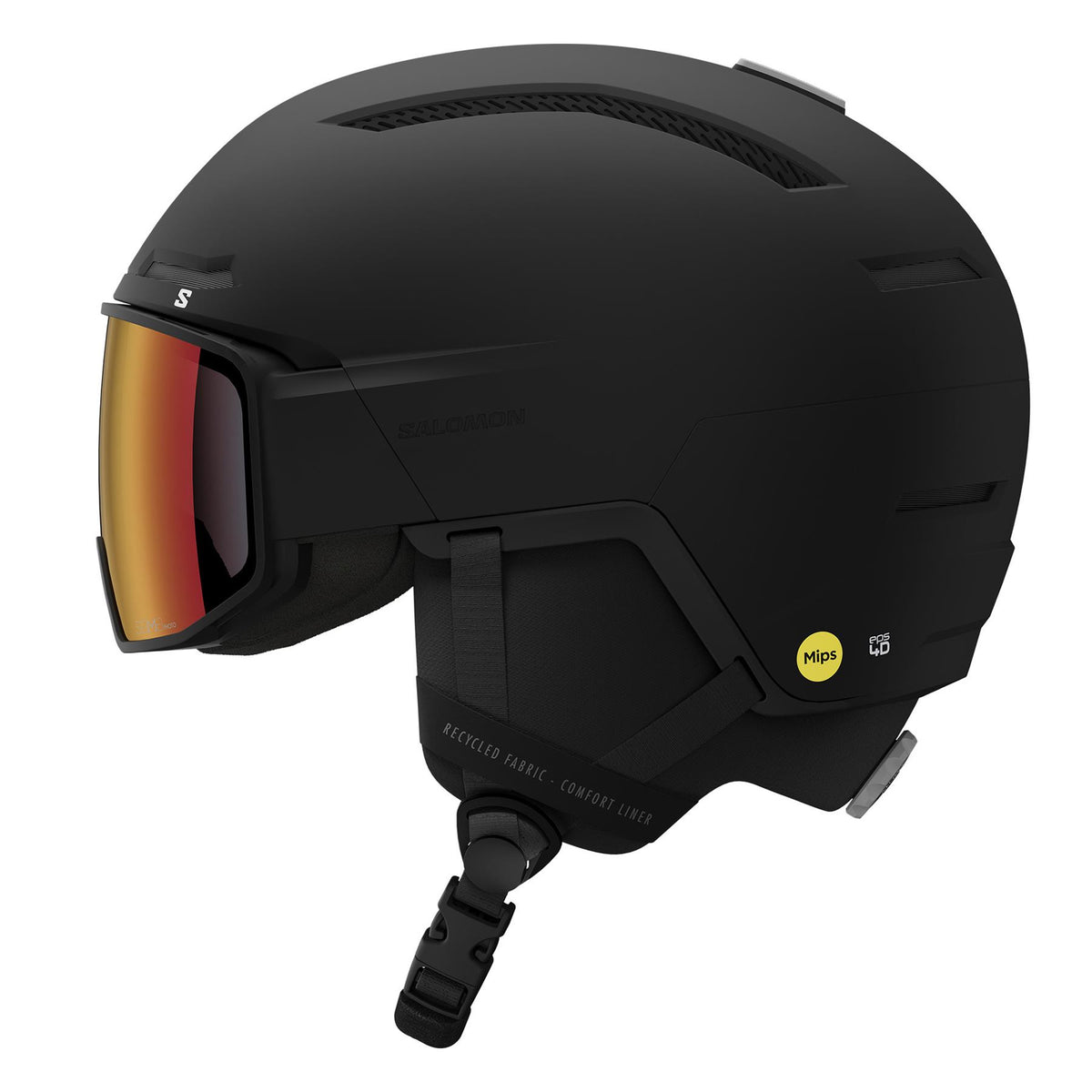 Salomon Driver Pro Sigma Photo MIPS Visor Ski + Snowboard Helmet Black - Red Photo Lens
