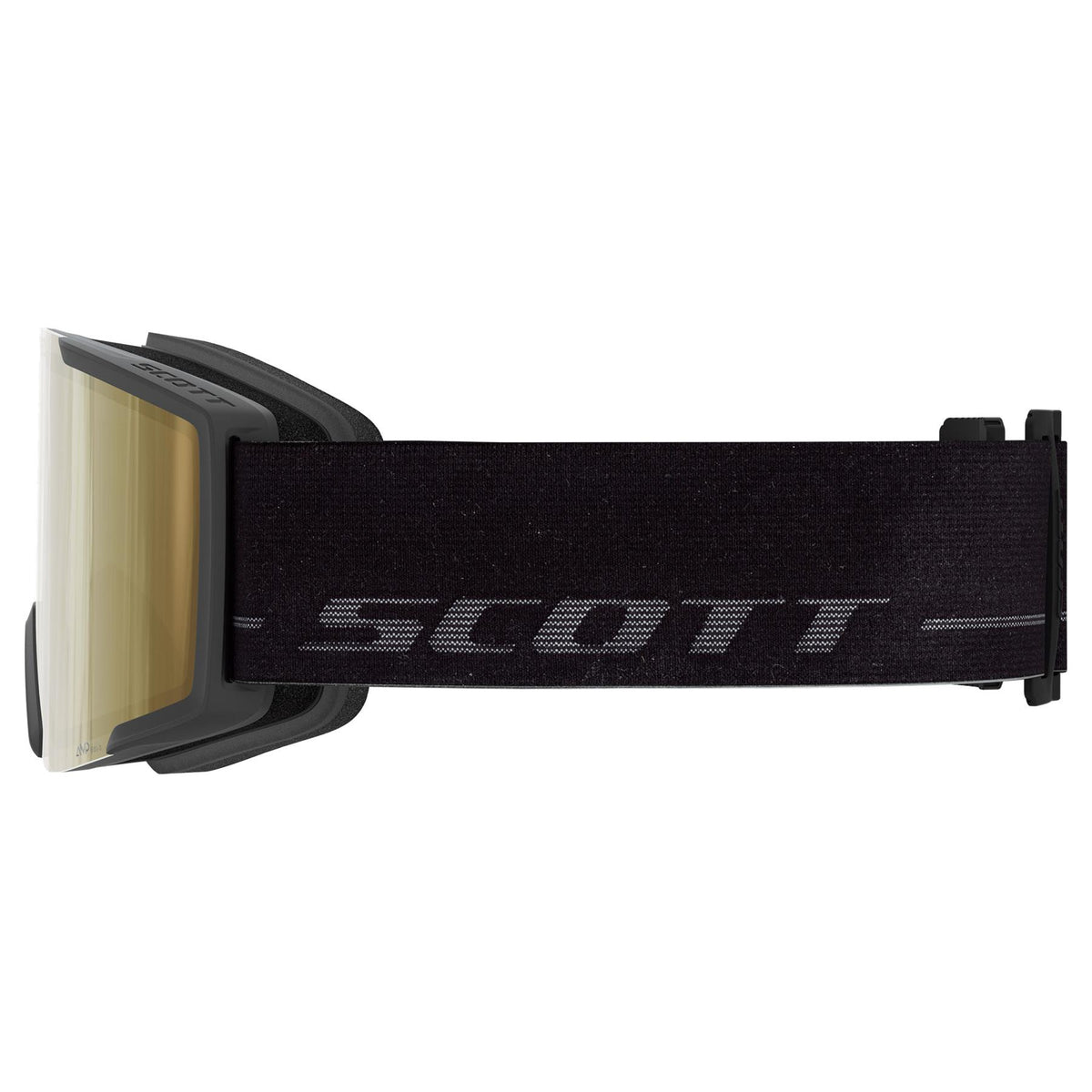 Scott Shield LS Goggles Black / Fog Grey - AMP LS Cinnamon Chrome Lens