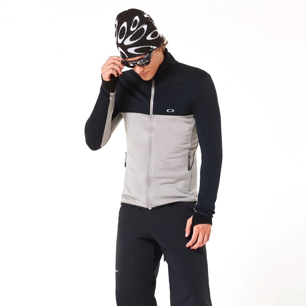 Oakley Canopy Full Zip Mens Sweatshirt Cement