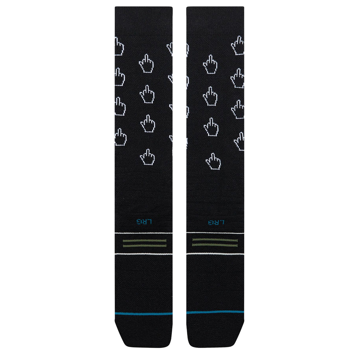 Stance Cursor Mid Poly Ski + Snowboard Socks Black