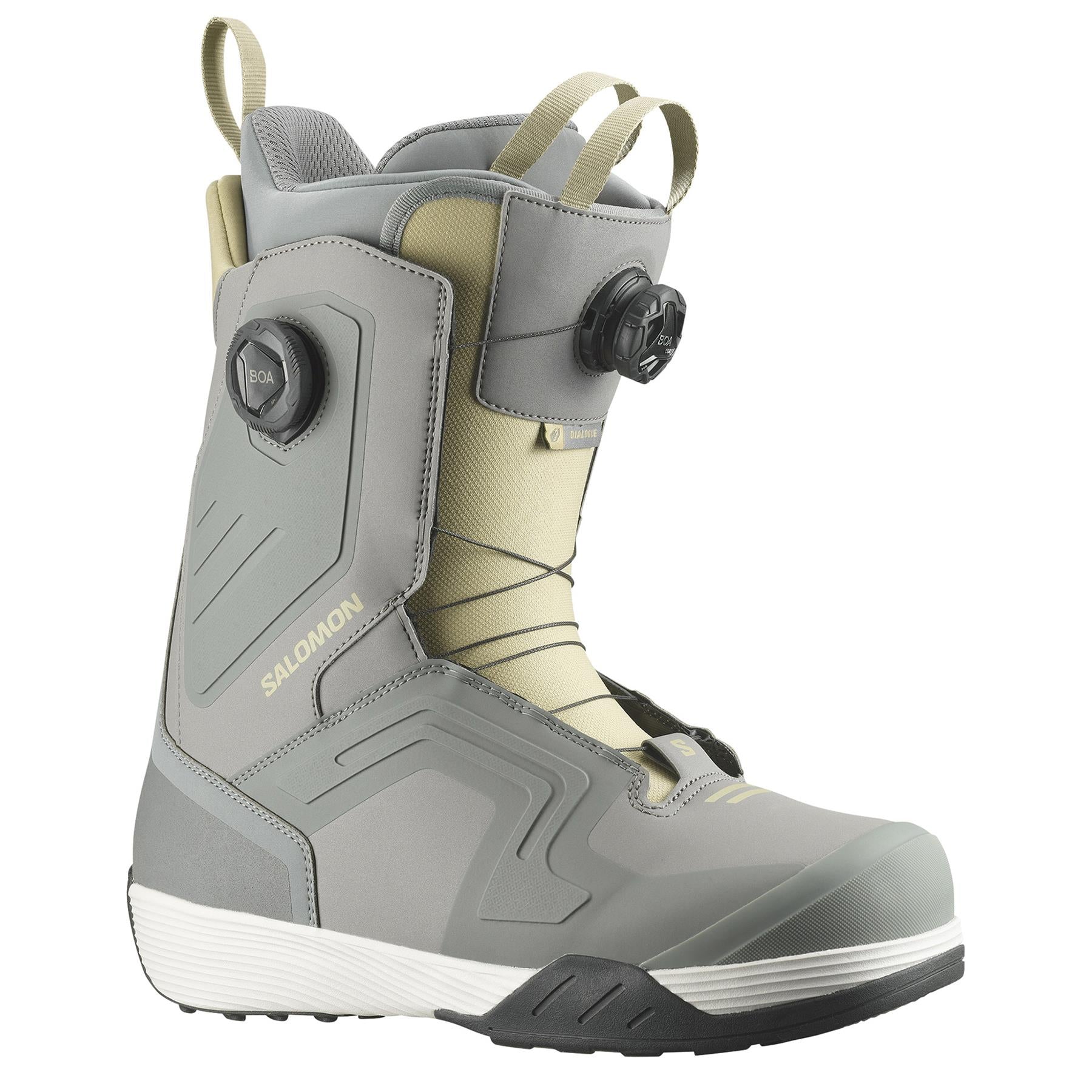 Salomon Dialogue Dual BOA Mens Snowboard Boots Steel Grey/Sedona Sage 2026
