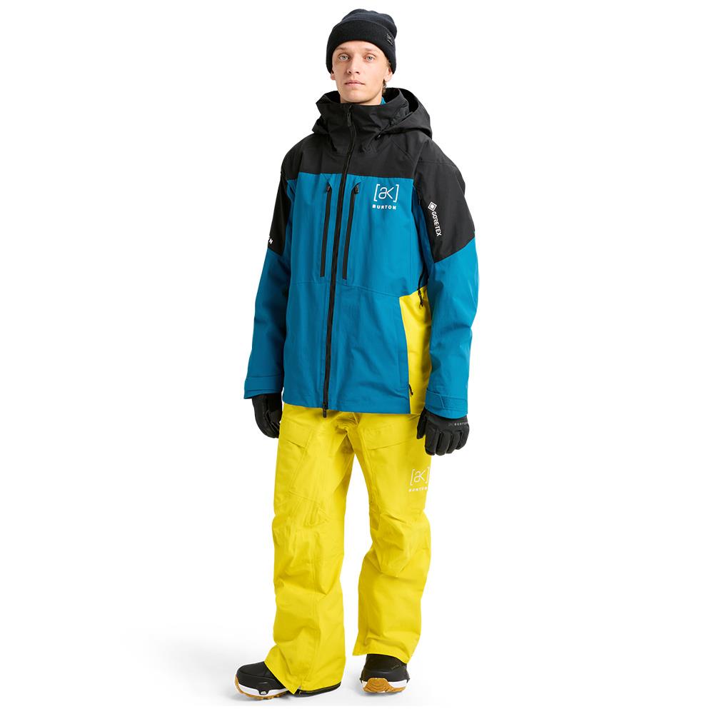 Burton [ak] Swash GORE-TEX 2L Mens Jacket True Black/Blue Teal/Atomic Yellow