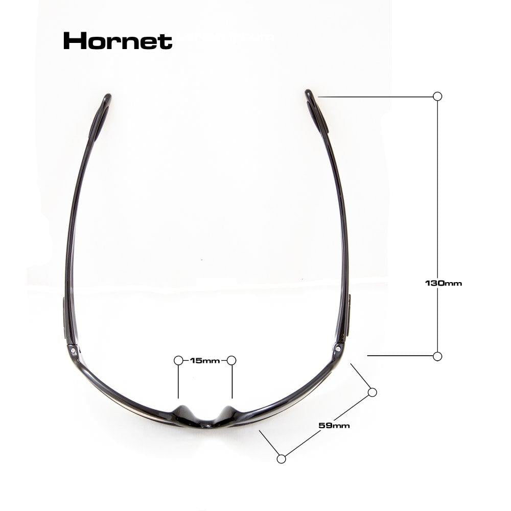 Bloc Hornet Sunglasses Shiny Black - Polarized Grey Lens