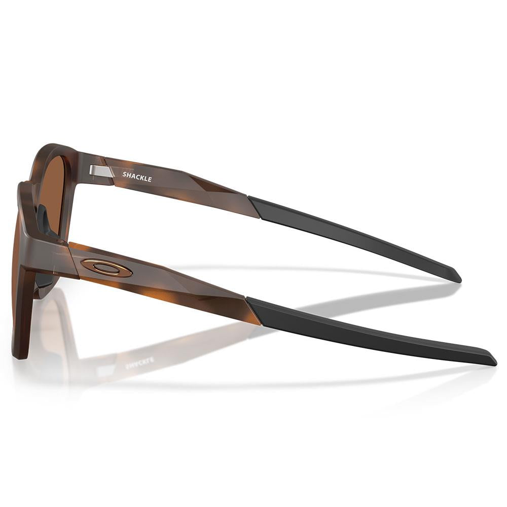 Oakley Shackle Sunglasses Matte Brown Tortoise - Prizm Tungsten Lens
