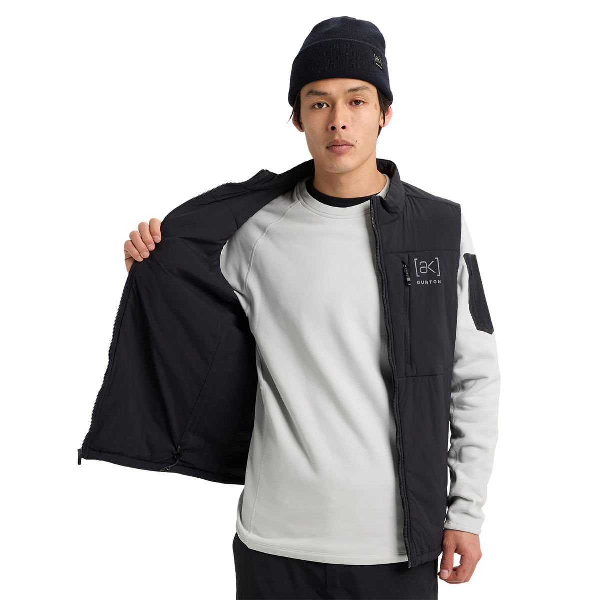 Burton Mens [ak] Helium Stretch Insulated Vest True Black