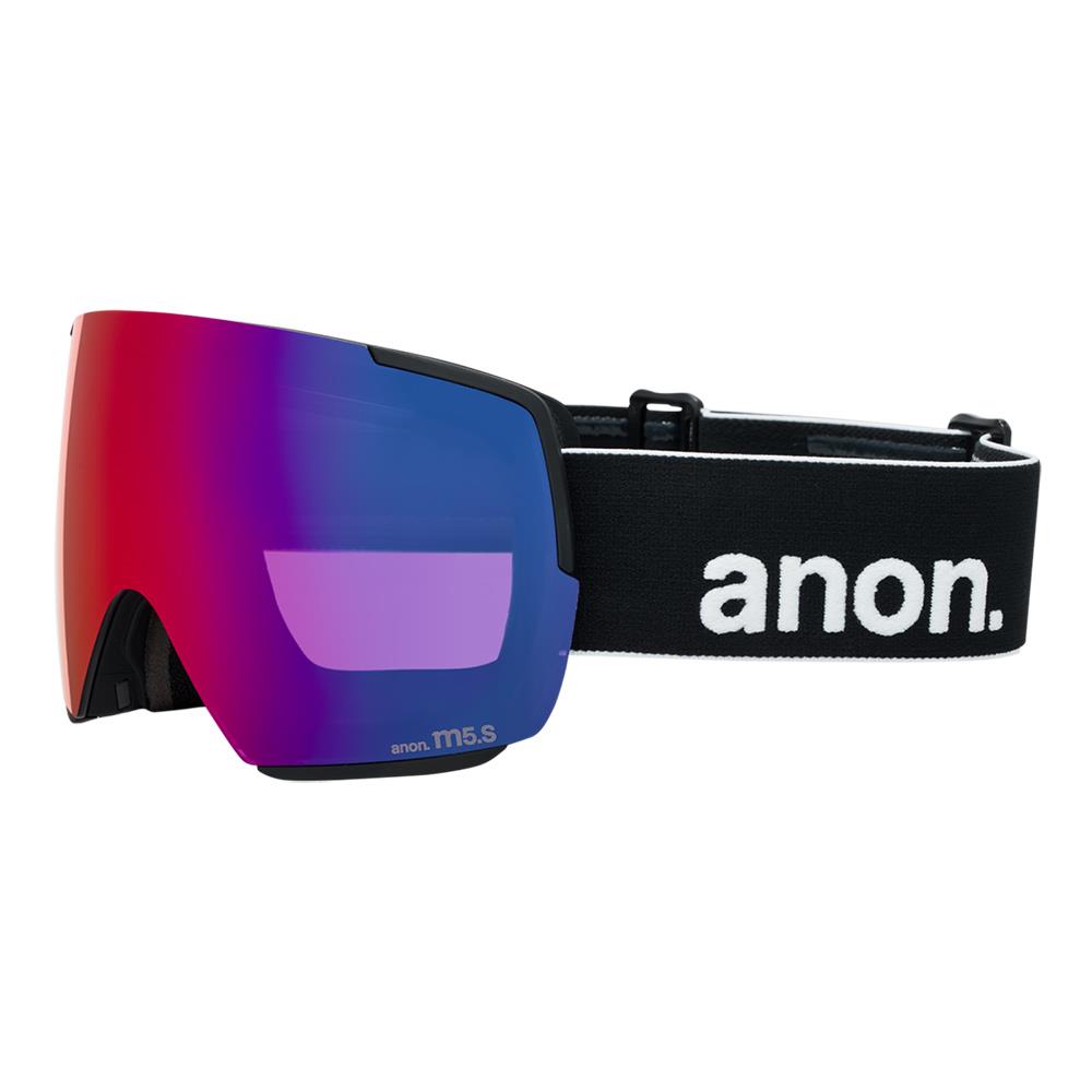 Anon M5S MFI Goggles Black - Perceive Sunny Red + Cloudy Burst Lens + Face Mask
