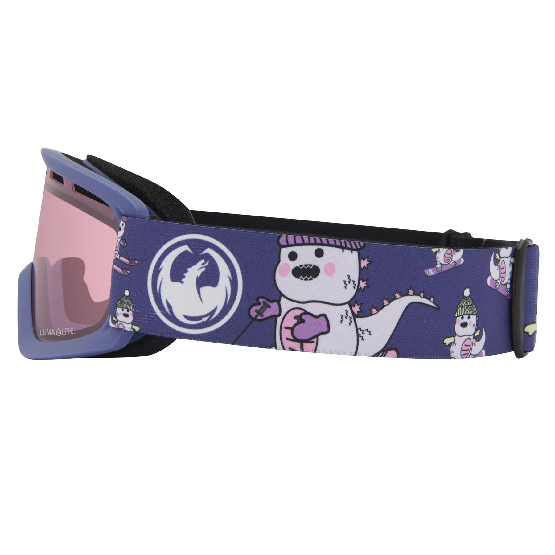 Dragon Lil D Kids Goggles Lil Kaiju Purple - LL Light Rose Lens