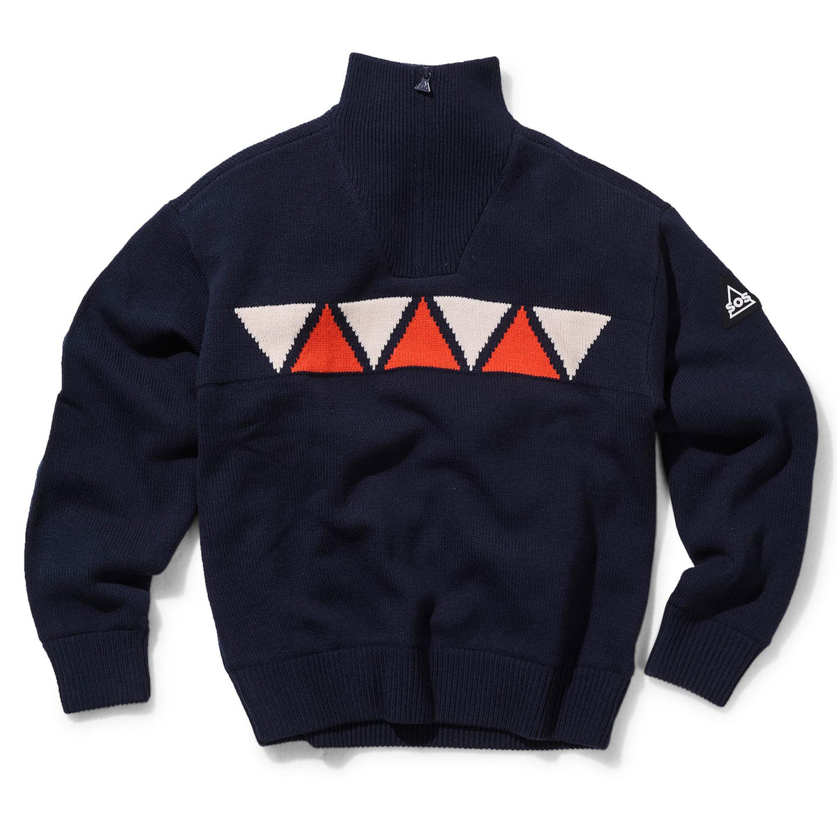 SOS Aboda Mens Windstopper Knit Jumper Dark Navy