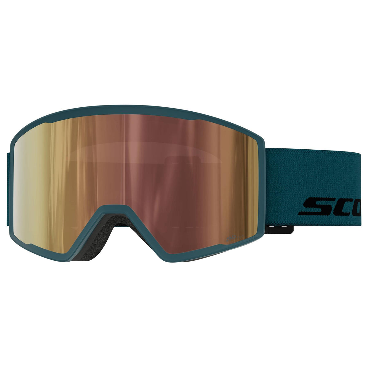 Scott Trace Pro LS Goggles Petrol Green - AMP LS Cinnamon Chrome Lens