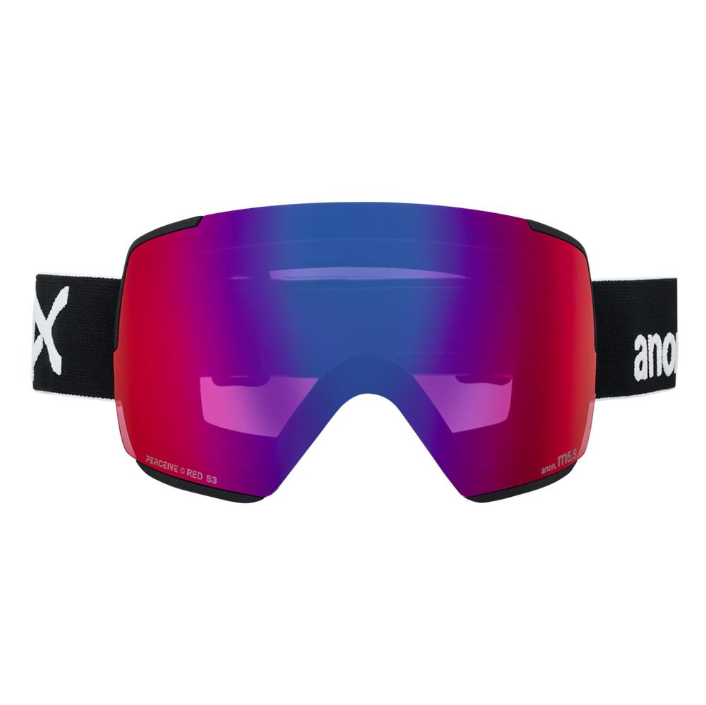 Anon M5S MFI Goggles Black - Perceive Sunny Red + Cloudy Burst Lens + Face Mask
