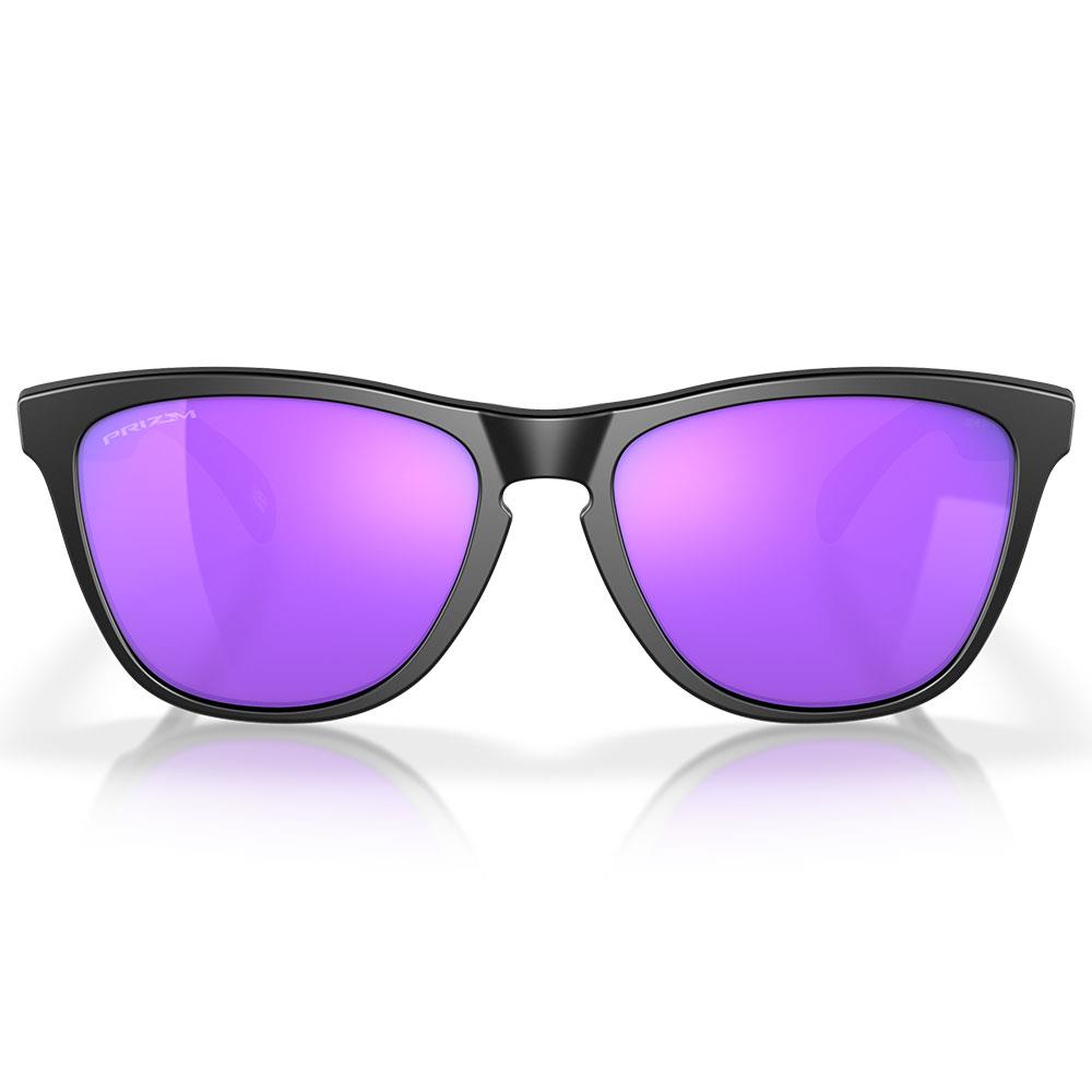 Oakley Frogskins Sunglasses Matte Black - Prizm Violet Lens