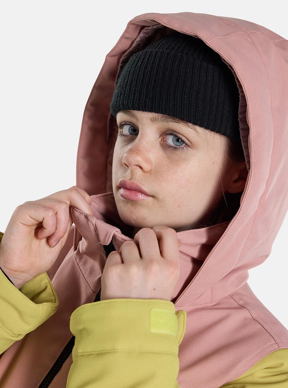 Burton Girls Khione 2L Jacket Powder Blush/Sulfur/True Black