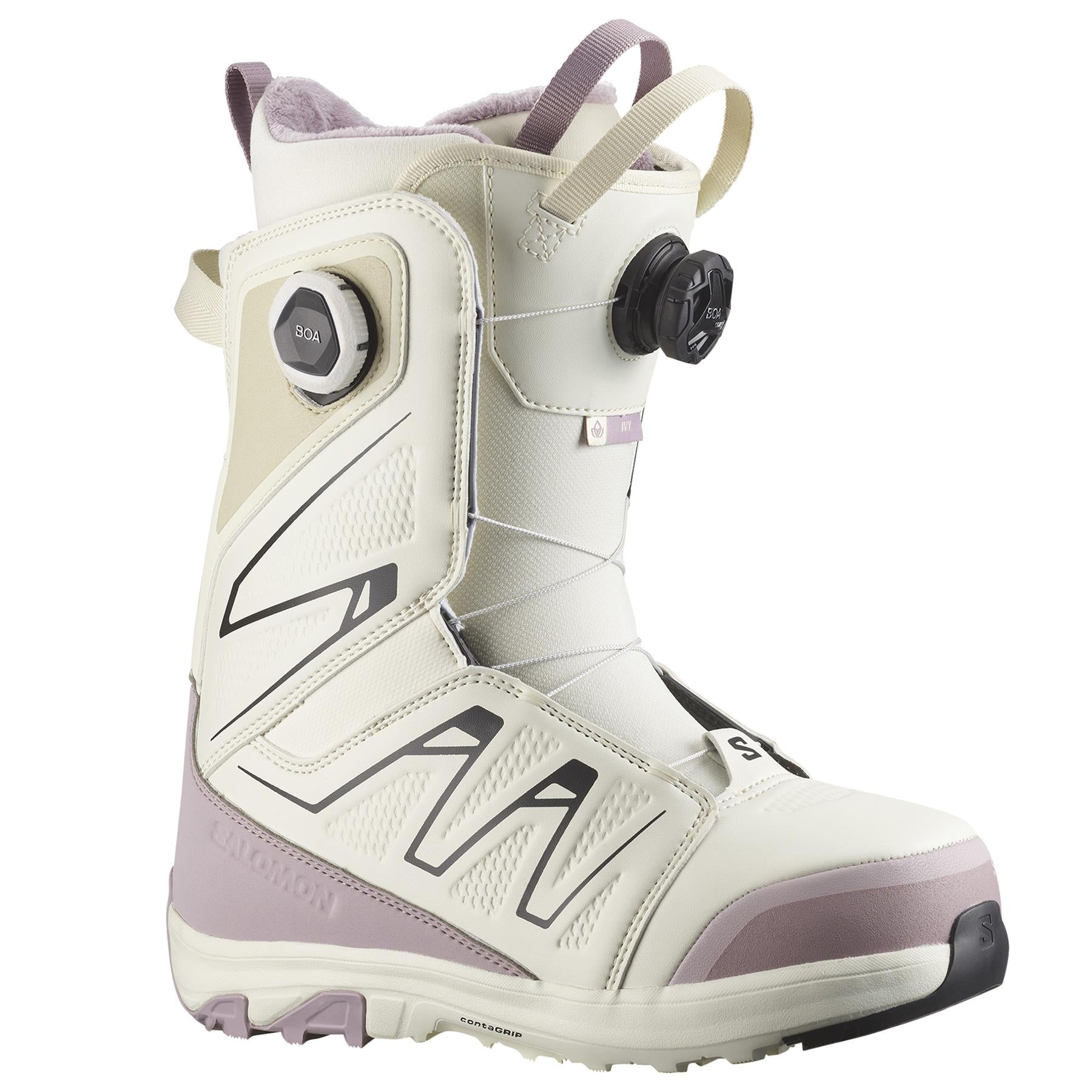 Salomon Ivy BOA SJ Womens Snowboard Boots Icicle/Nirvana 2026