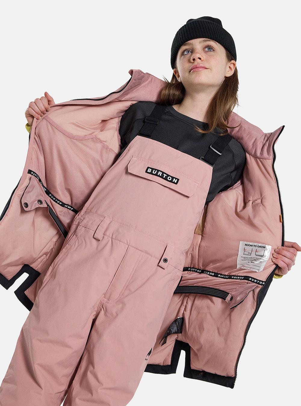 Burton Girls Khione 2L Jacket Powder Blush/Sulfur/True Black