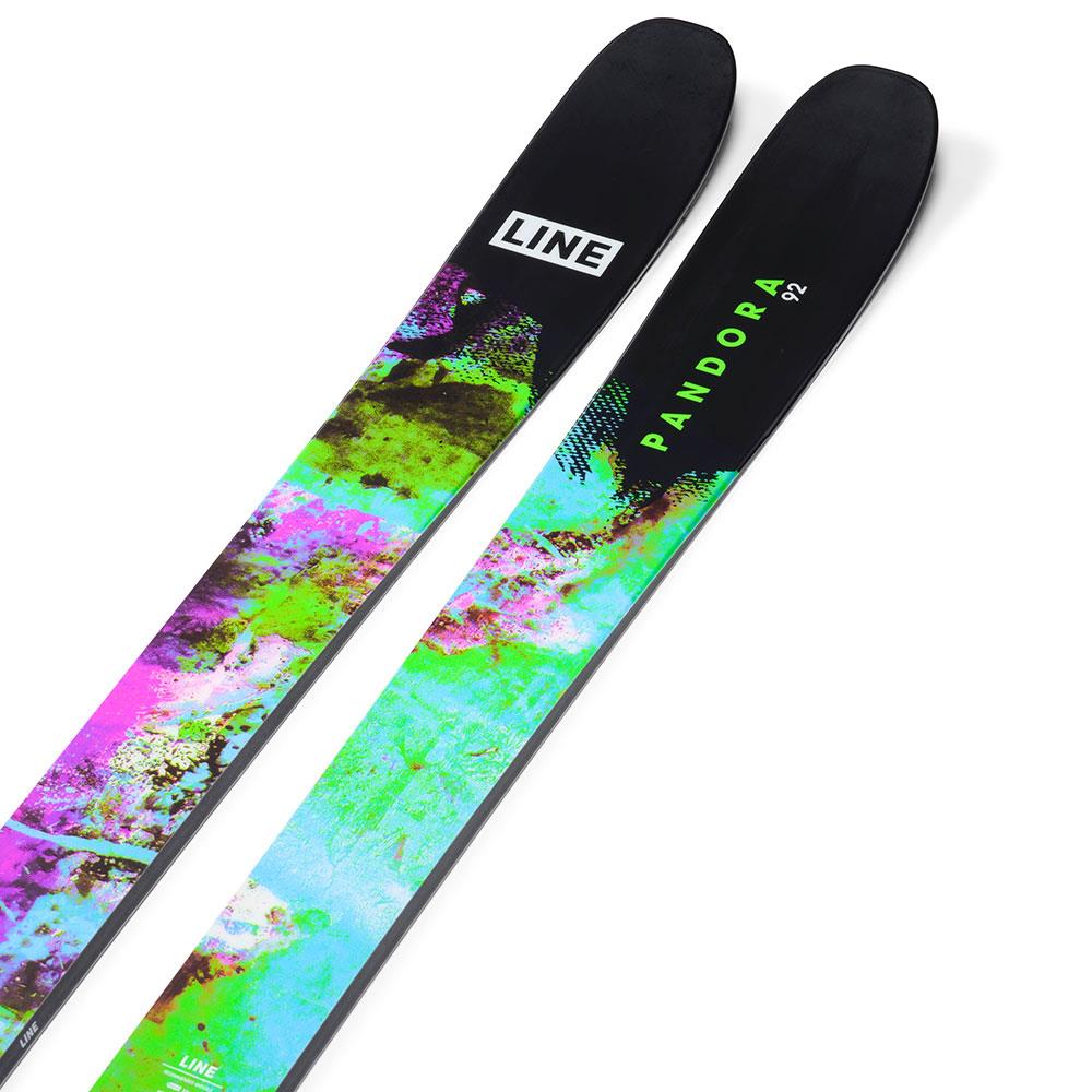 Line Pandora 92 Unisex Skis + Squire 10 QC Bindings 2025