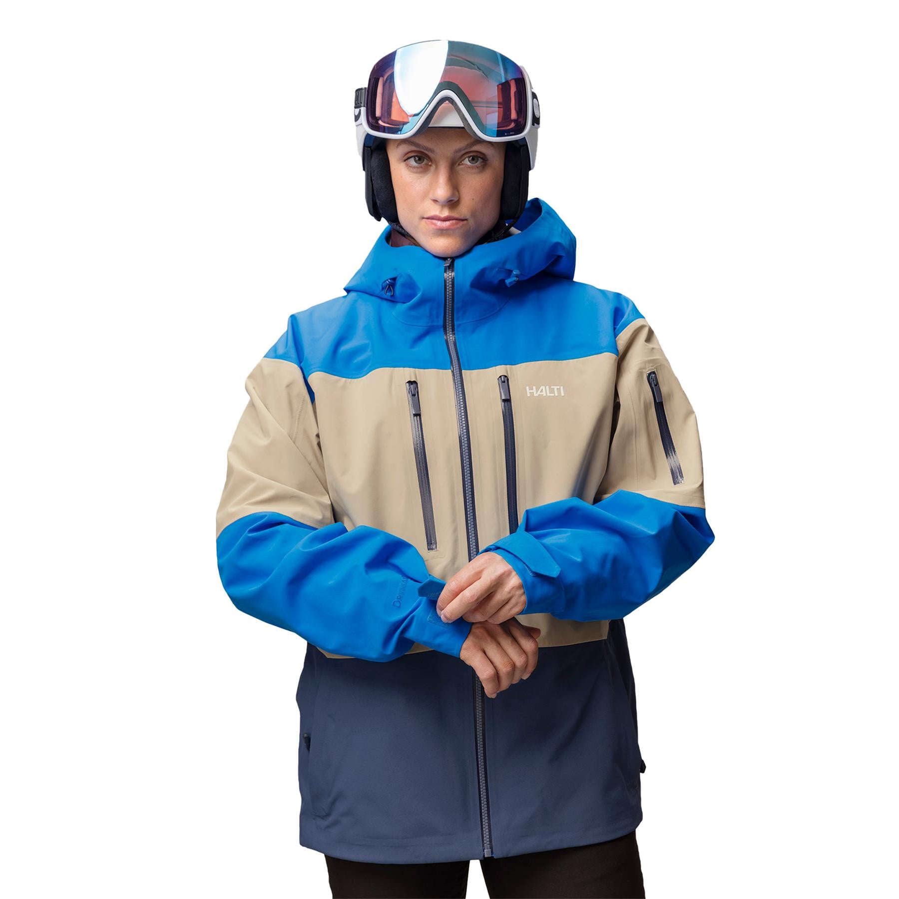 Halti Rizle Unisex 3L DX Shell Jacket Electric Blue Lemonade