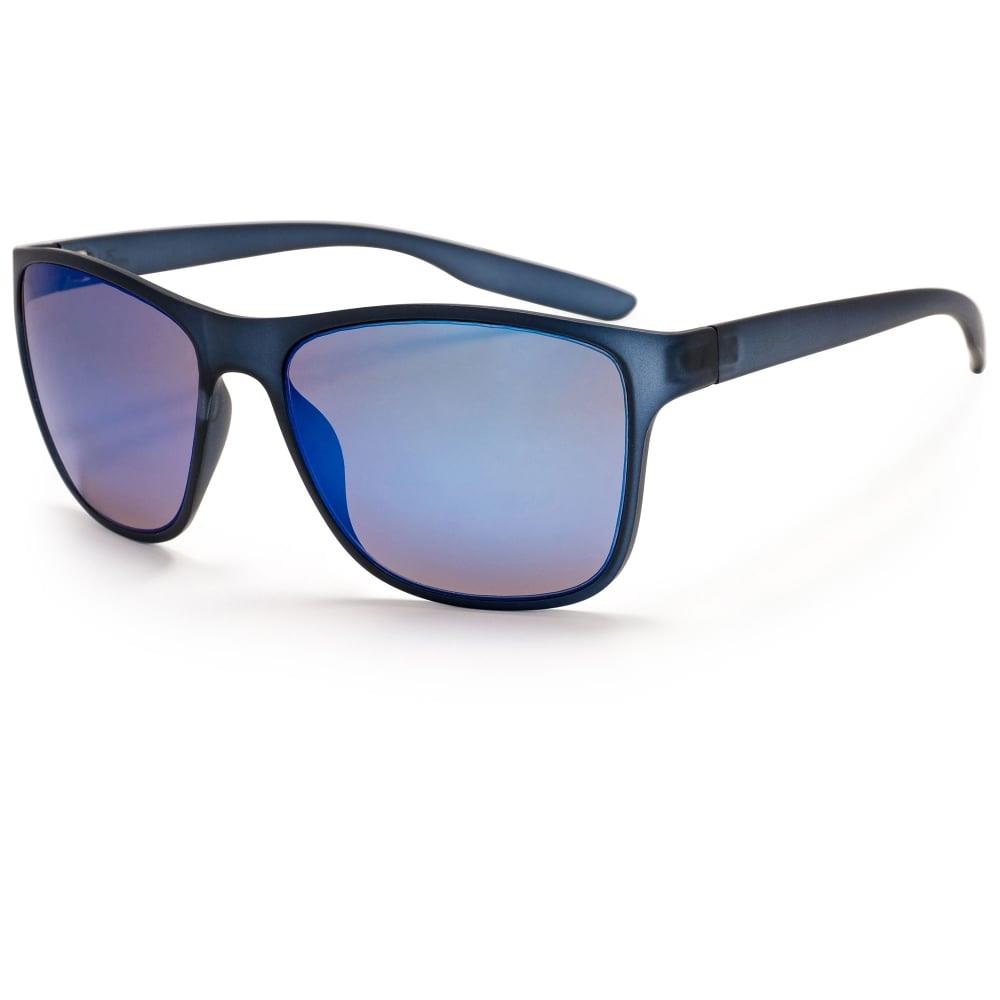 Bloc Cruise 2 Sunglasses Crystal Grey - Blue Mirror Lens