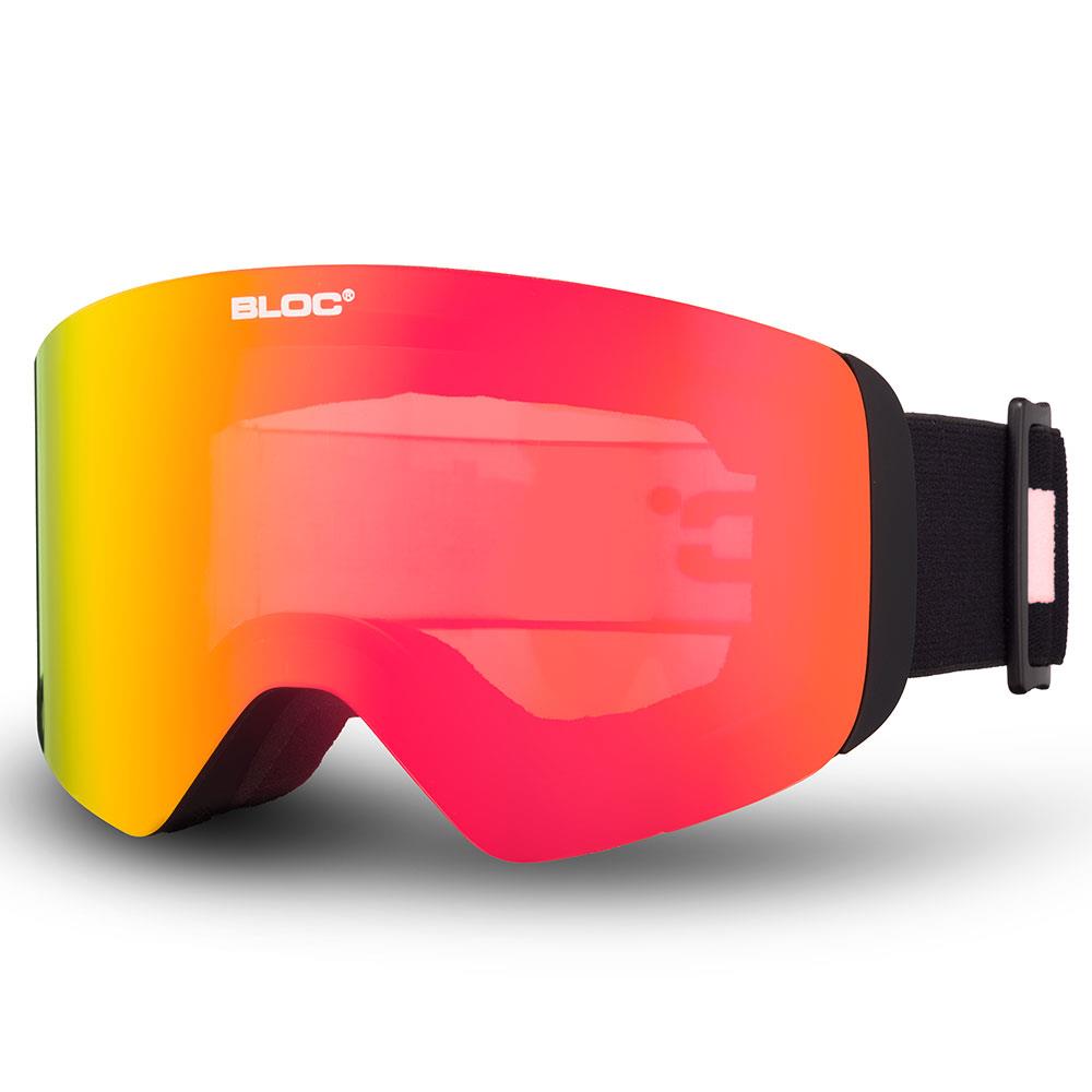 Bloc Thirty-Five Junior Goggles Matt Black - Red Mirror Lens