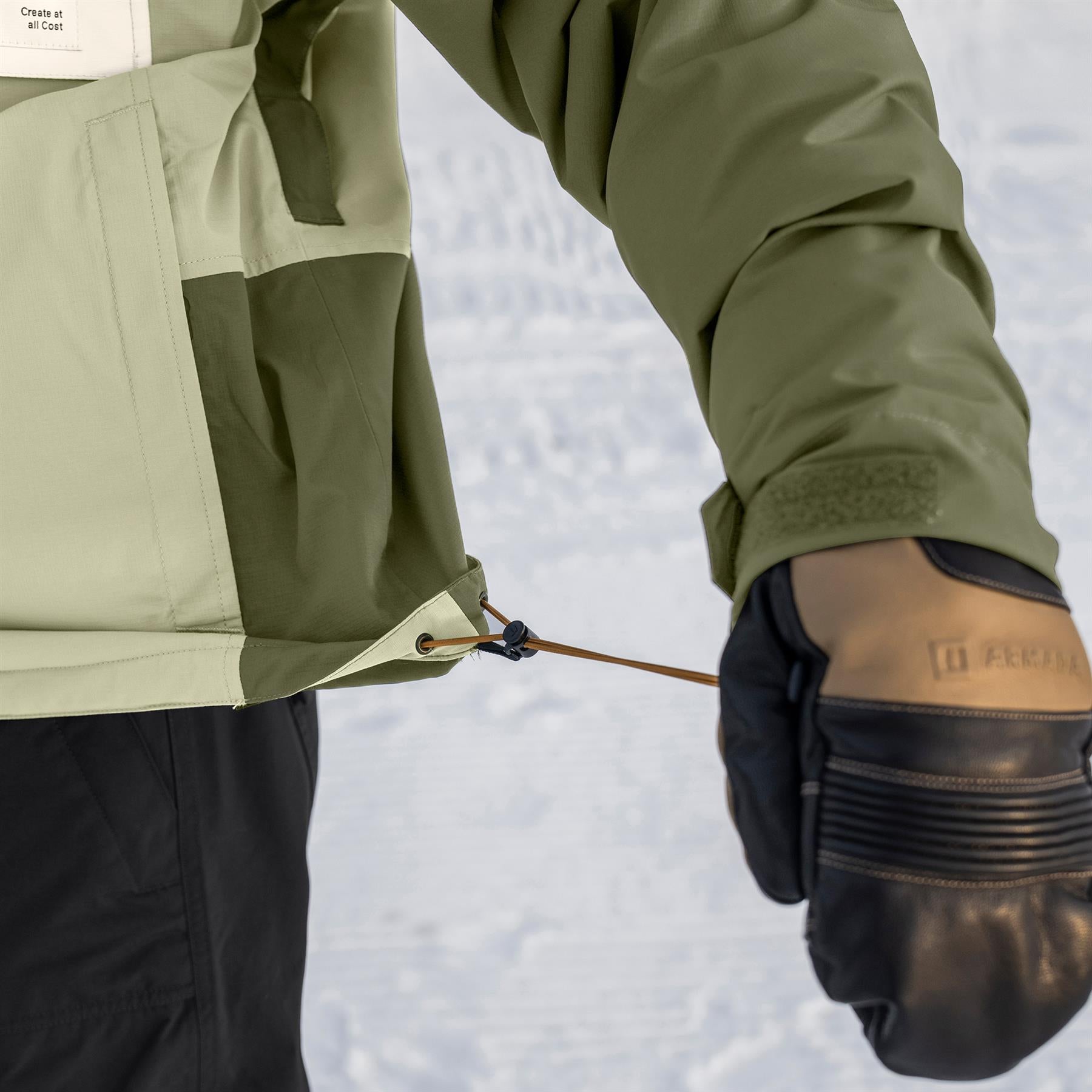 Armada Rosalie 2L Womens Insulated Anorak Jacket Macha/Olive