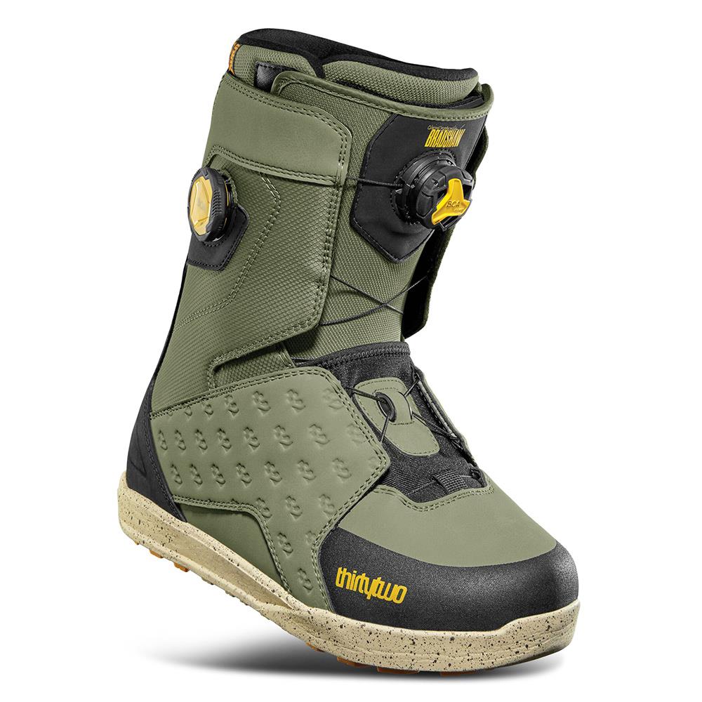 Thirtytwo Lashed x Bradshaw Double BOA Mens Snowboard Boots Olive/Black 2026