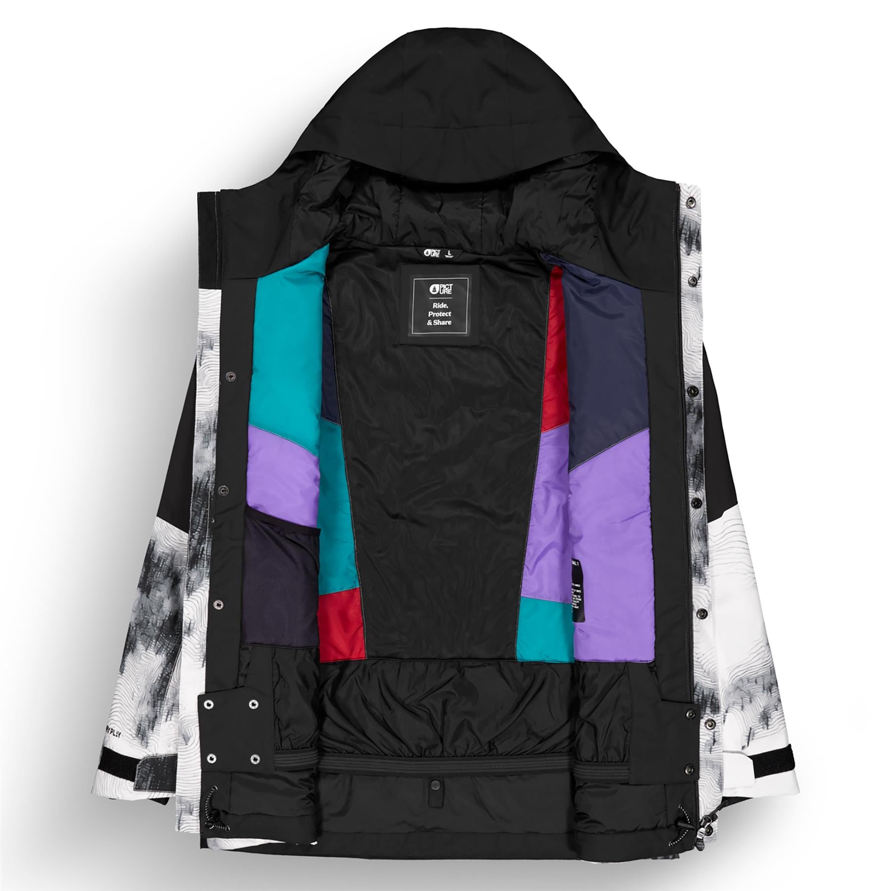 Picture Jomoh Mens Jacket Snowy Pine Print