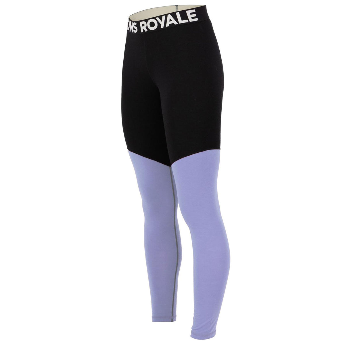 Mons Royale Womens Cascade Merino Base Layer 3/4 Leggings  Moonstone / Black
