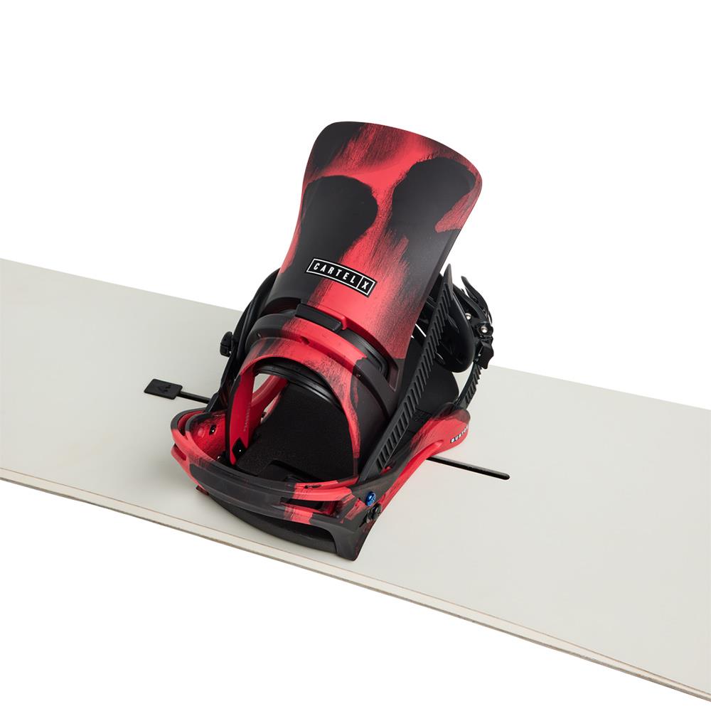 Burton Cartel X Re:Flex Mens Snowboard Bindings Black/Red 2026