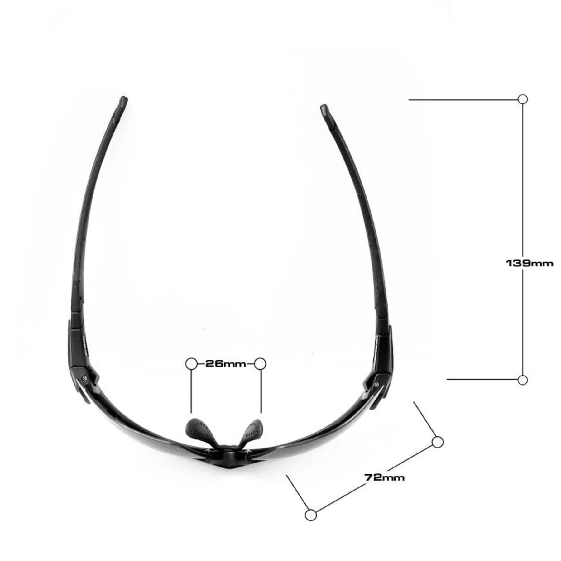 Bloc Titan Sunglasses Black - Blue Mirror Lens