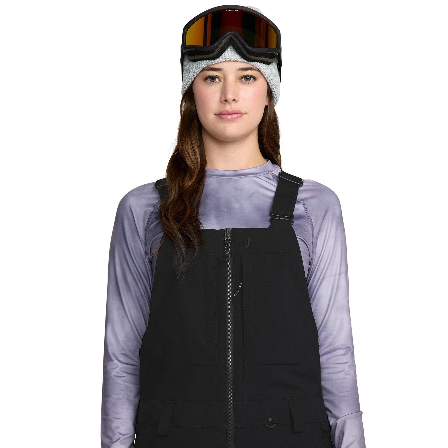 Volcom Swift Womens Bib Overall Pants Black