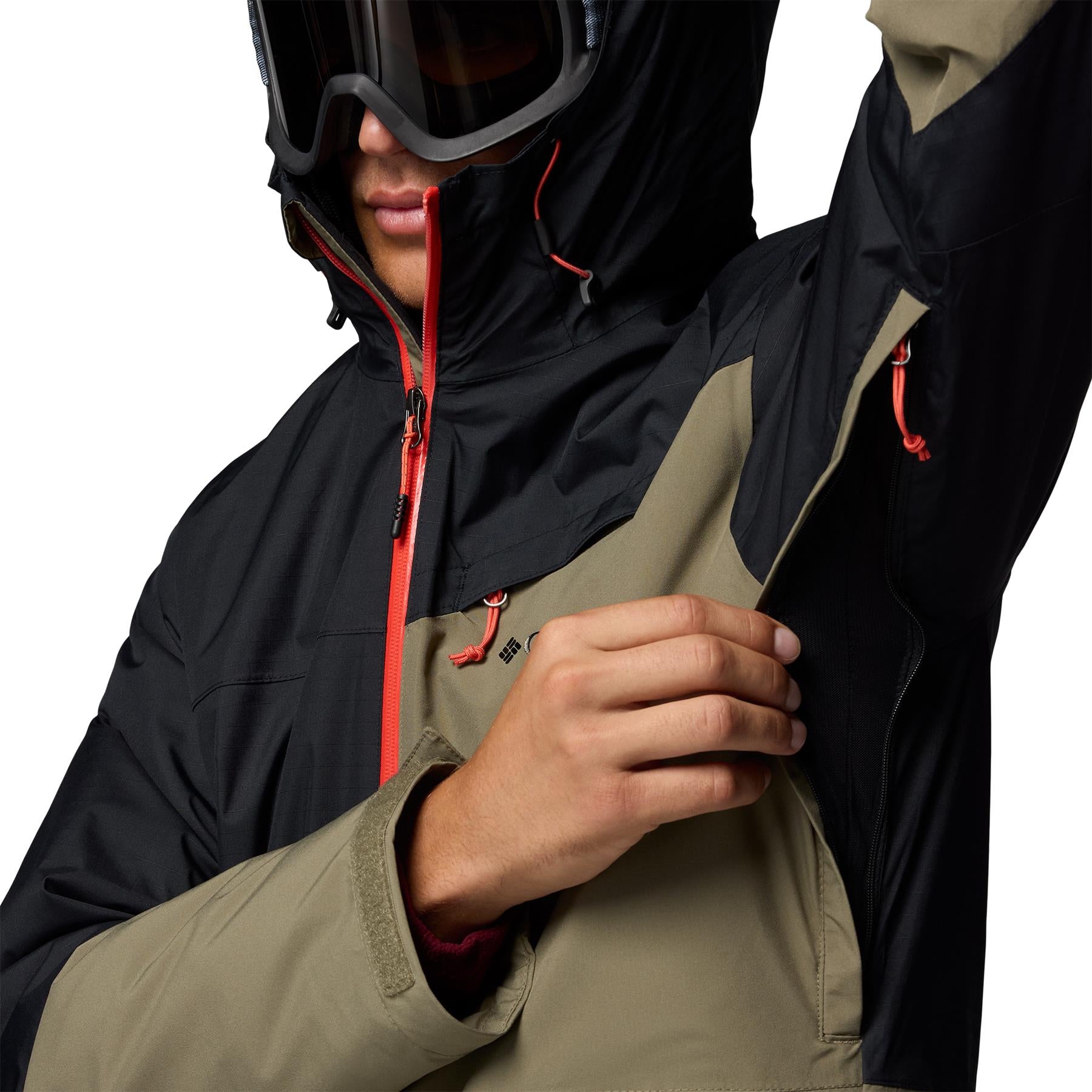 Columbia Iceberg Point II Mens Jacket Stone Green / Black