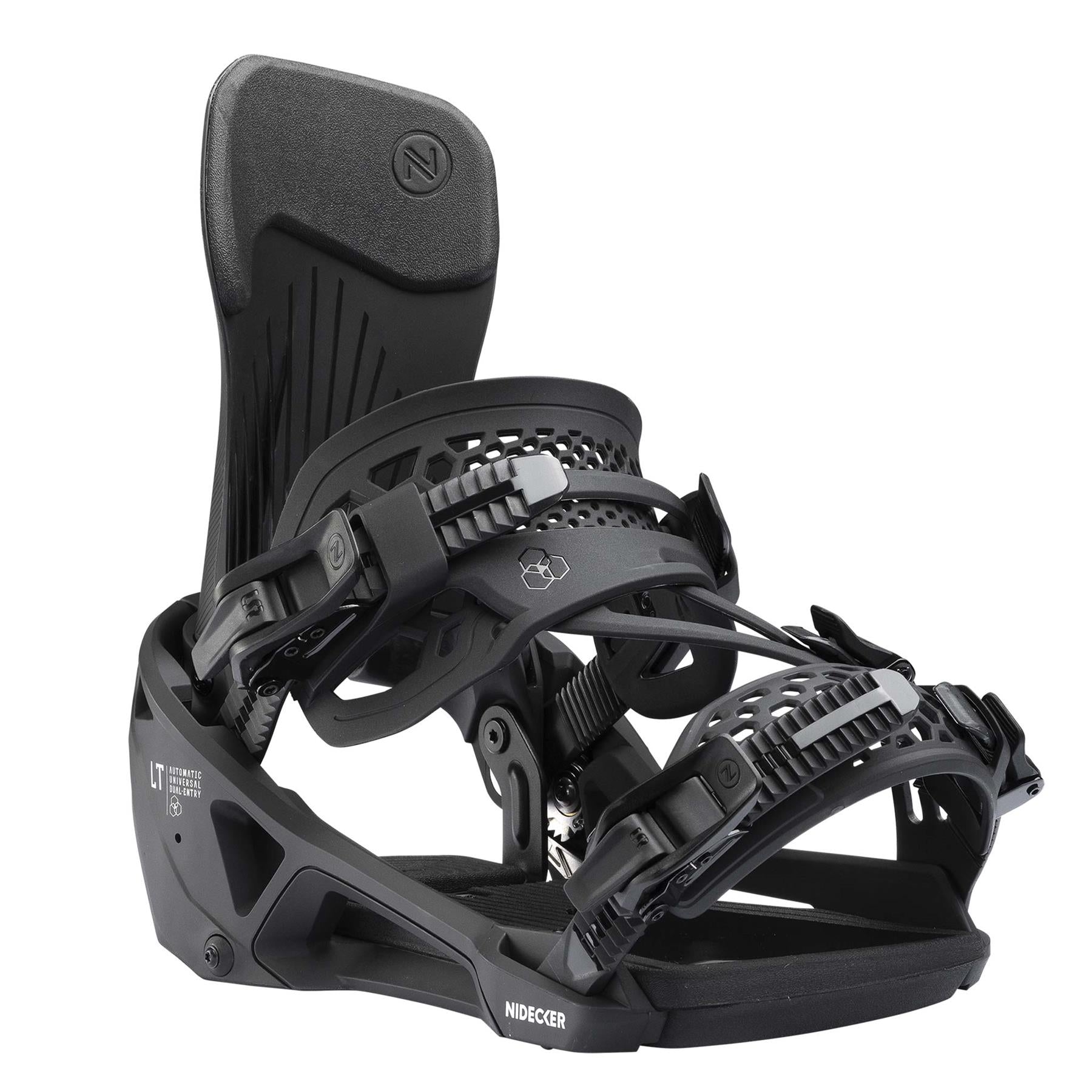 Nidecker Supermatic LT Step-In Snowboard Bindings Black 2026