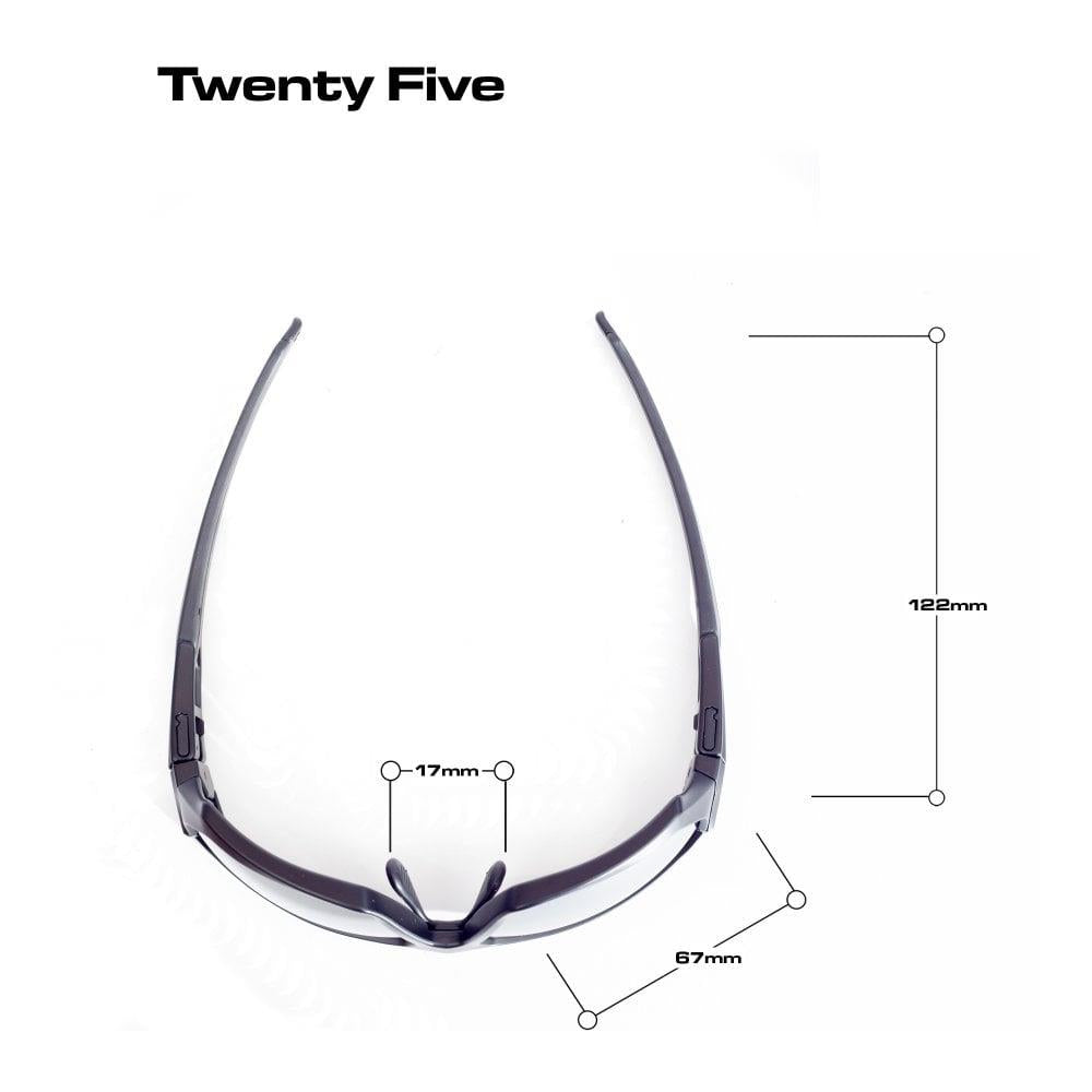Bloc Twenty Five Sunglasses Matt Black - Red Mirror Lens