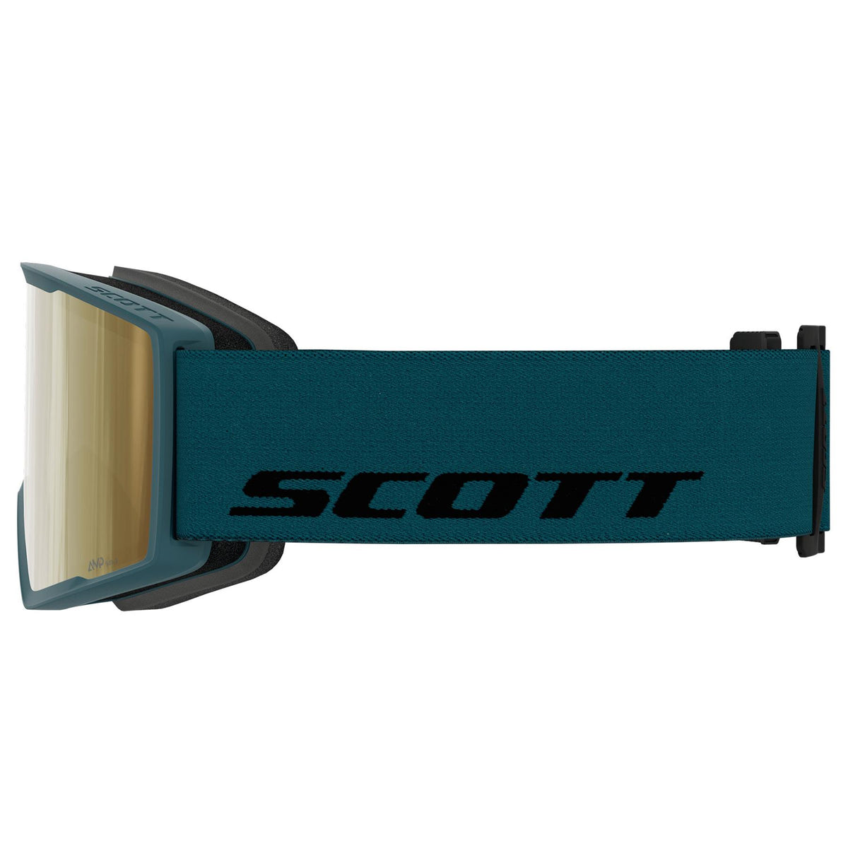 Scott Trace Pro LS Goggles Petrol Green - AMP LS Cinnamon Chrome Lens